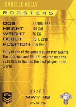 2022 NRL Elite - Yellow Diamond Mojo #MWY 48 Isabelle Kelly Back